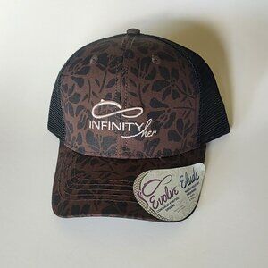 New Infinity Her Women’s Cap Hat Makeup Resistant Band Fashion Undervisor Brown